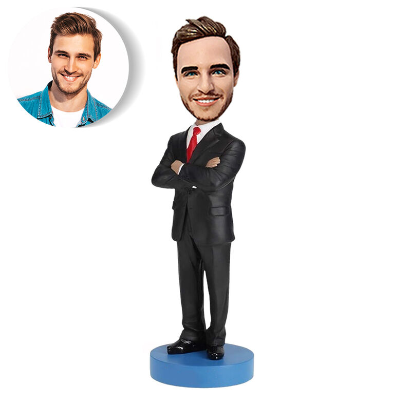 Personalized Bobblehead of Man in Business Clothes