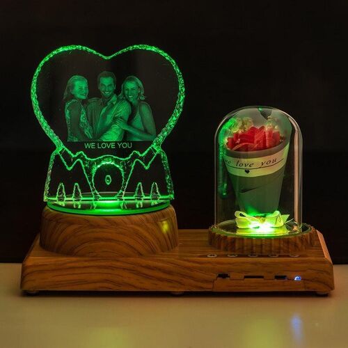 Lampe à musique colorée Bluetooth personnalisée - Maman