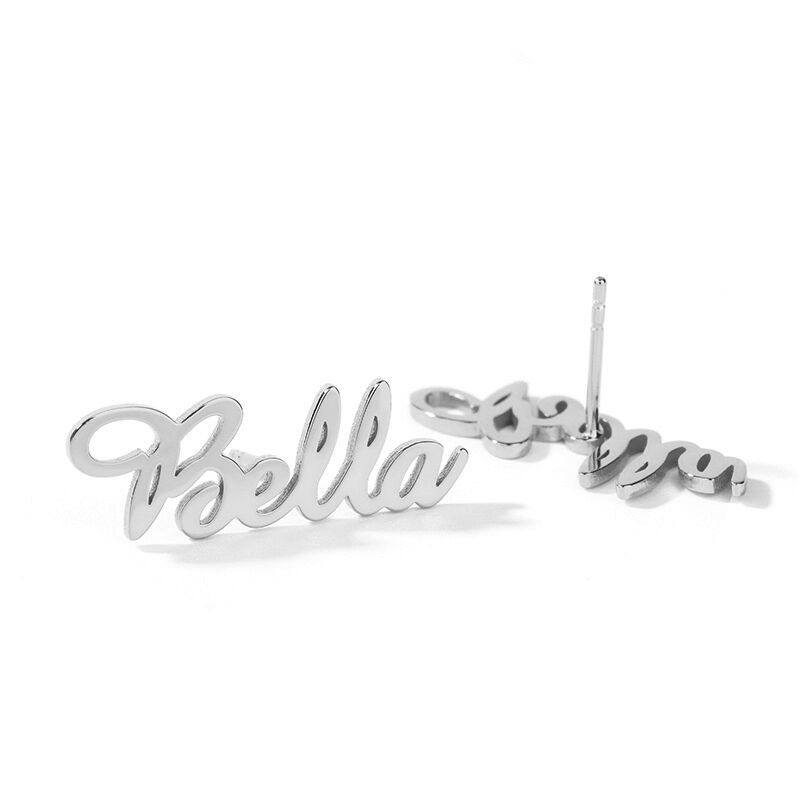 "Love Yourself" Personalized Name Stud Earrings
