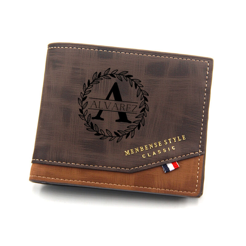 Personalized Men's Wallet Custom Name Father's Day Gift