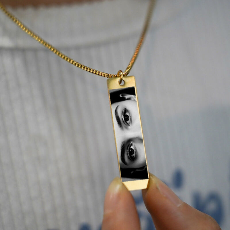 Collar con foto de ojo personalizado, regalo exquisito para niñas