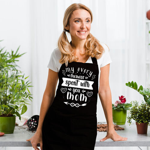 Durable Apron Mother's Day Gift "My Every Moment Spent with You"