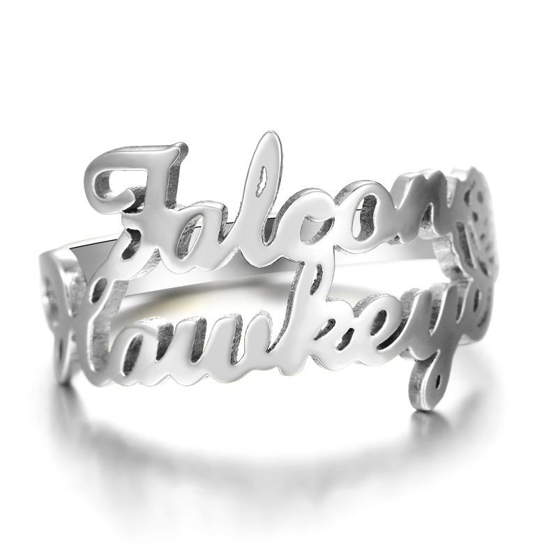 "We Two Together" Personalized Name Ring