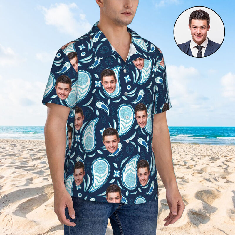 Personalisiertes Hawaiihemd mit abstraktem Druck als tolles Geschenk für Männer