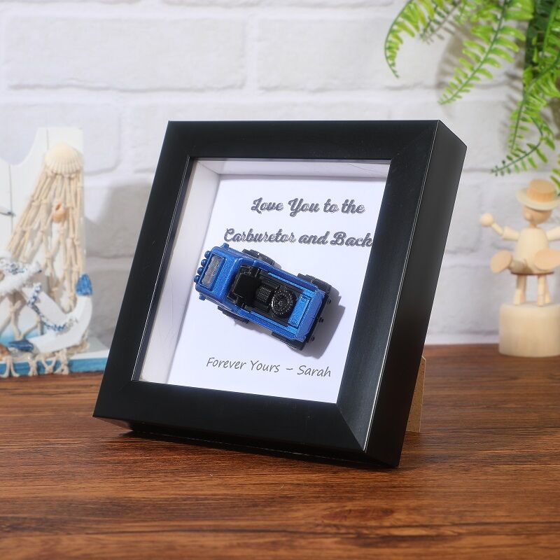 Personalized Frame Custom Toy Car Dad's Garage Cool Design Attractive Gift for Father's Day Car Lovers