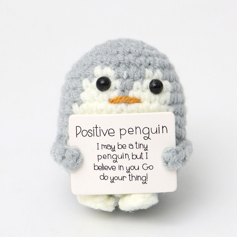 Handmade Crochet Positive Penguin Doll Beautiful Gift for Children