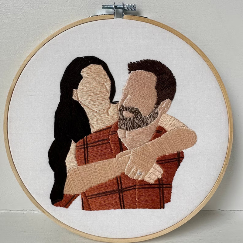 写真 メッセージ入れ 刺繡枠 プレゼント 置物 壁掛けファブリックパネル インテリア
