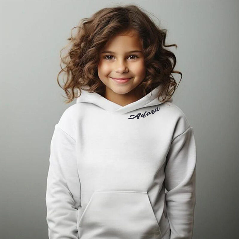 Personalisiertes Kinder-Sweatshirt Individuelles Mondphasenfoto und römische Ziffern Erinnerungsgeschenk für Kinder