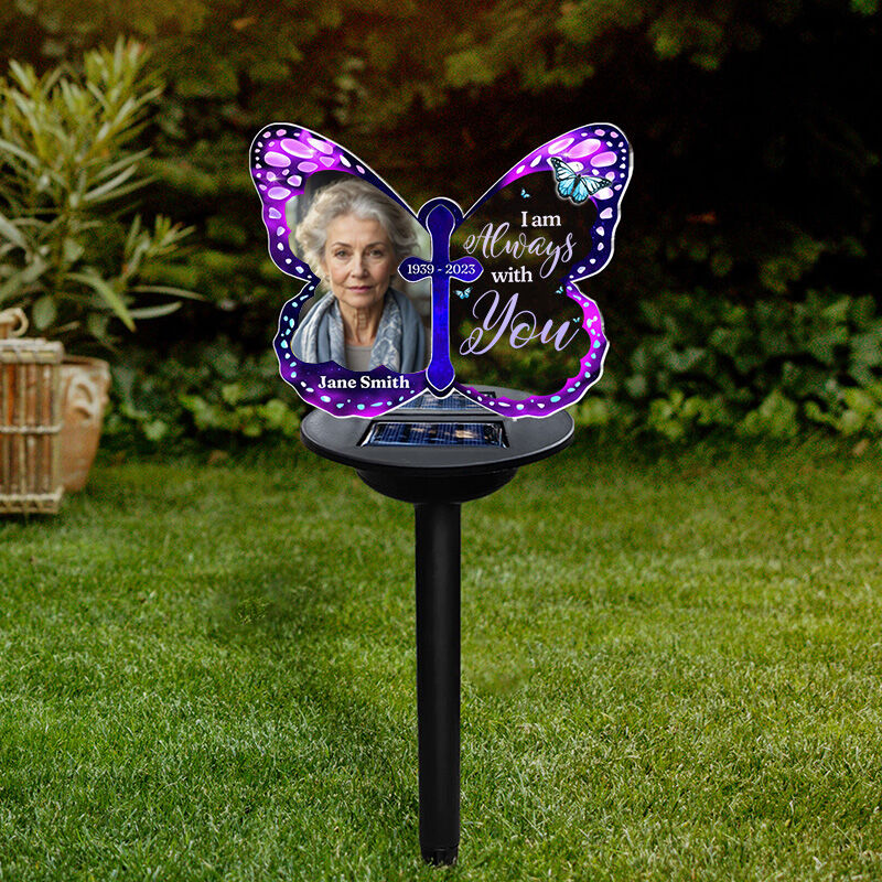Personalized Solar Outdoor Lights Customized Family Photo Memorial Gift