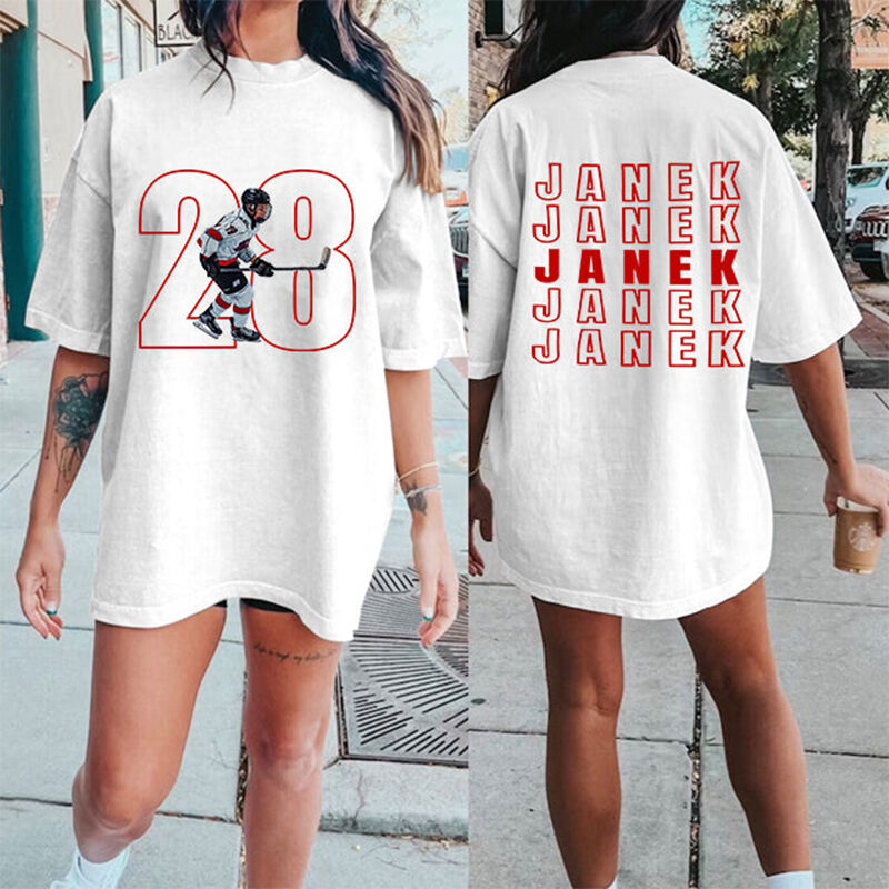 Personalized T-shirt Custom Sport Photo with Cool Name Design Attractive Gift for Sports Lovers