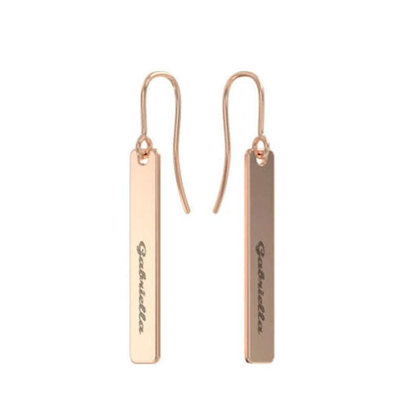 "Only Sunshine" Personalized Bar Earrings