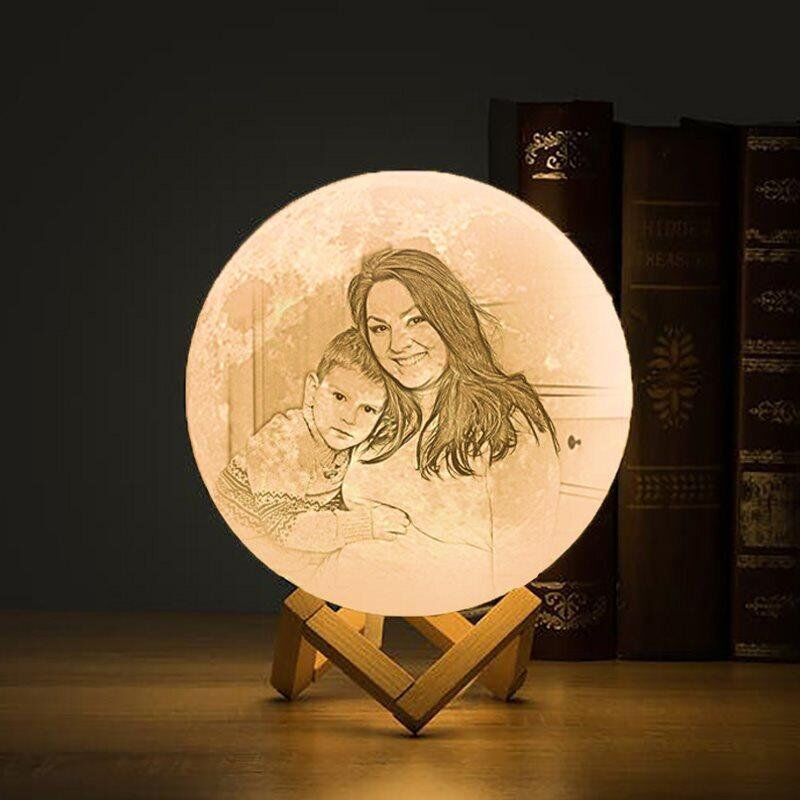 Custom Moon Lamp-You Are Mom's Gift-Touch 2 Colors