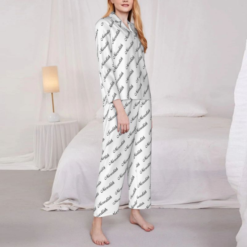 Personalisierte Pyjamas Individuelle Namen Arrangement Muster Design Ihr eigenes einzigartiges Geschenk für die Familie