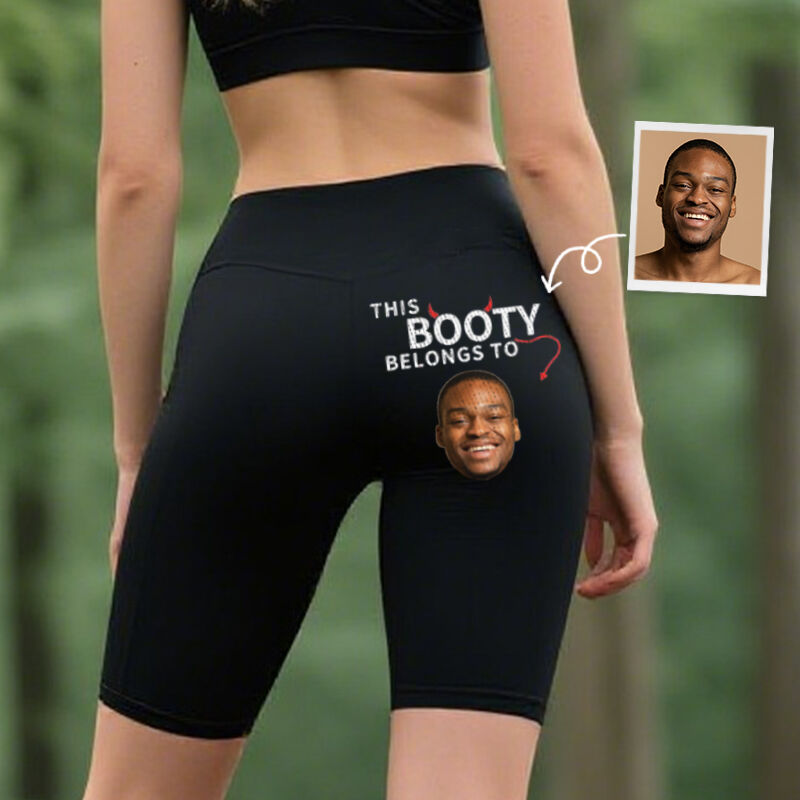 Personalisierte Biker-Leggings mit individuellem Foto und lustigem Design kreatives Geschenk für ihre Liebhaber