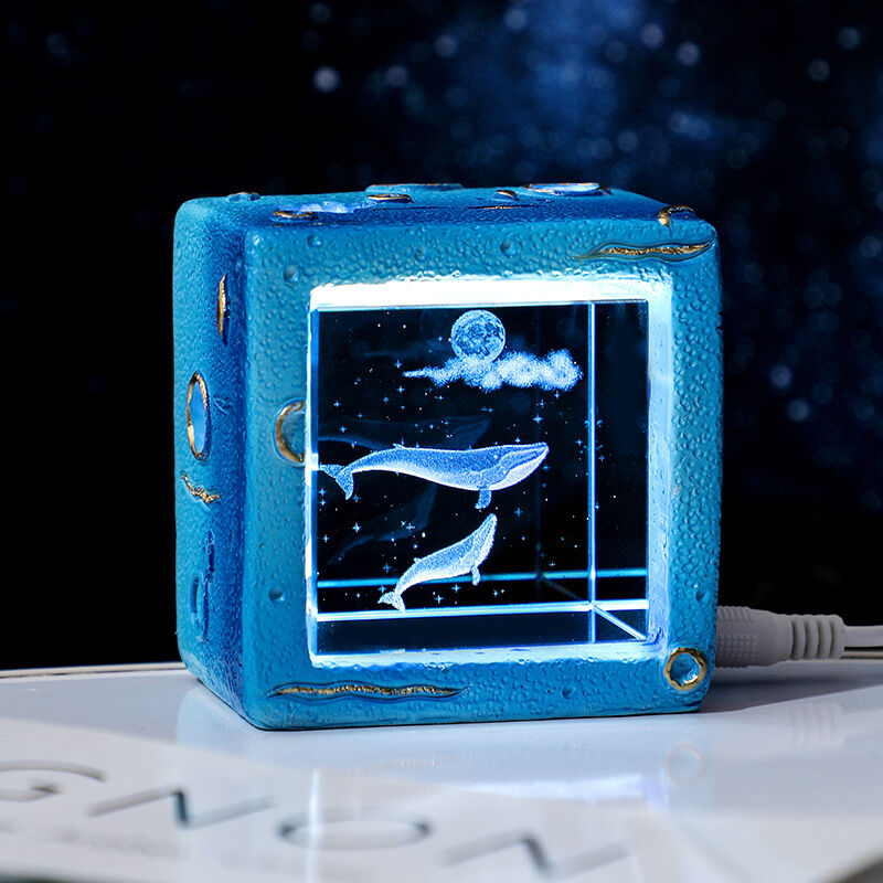 Galaxy Cube Crystal Night Light Perfect Gift for Your Love