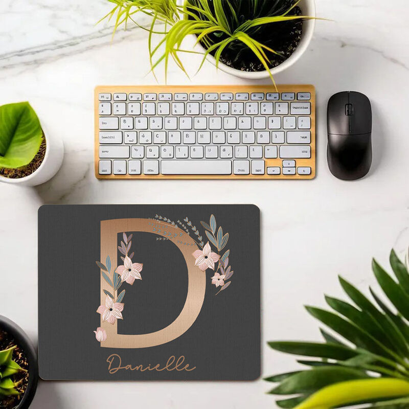 Personalized Name Mouse Pad Minimalist Gift for Friends