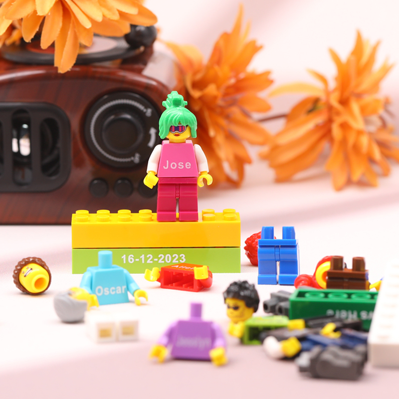 Personalized Building Block Minifigure with Box Nickname for the Best Father
