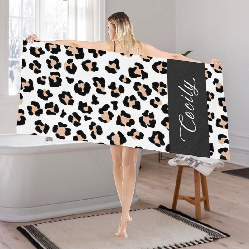 Personalized Name Bath Towel Creative Father's Day Present