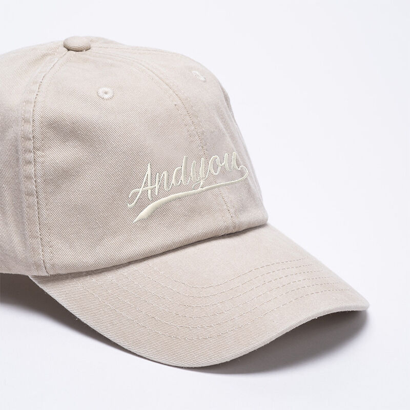 Personalized Embroidered Hat With Custom Text For Friends