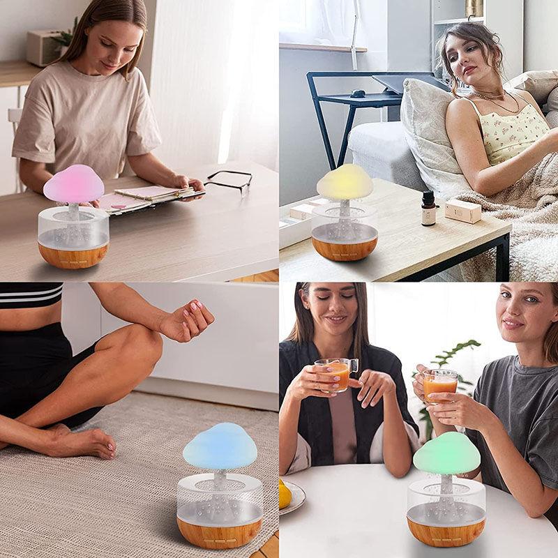 Colorful Mushroom Lamp Small Humidifier Best Gift for Your Love