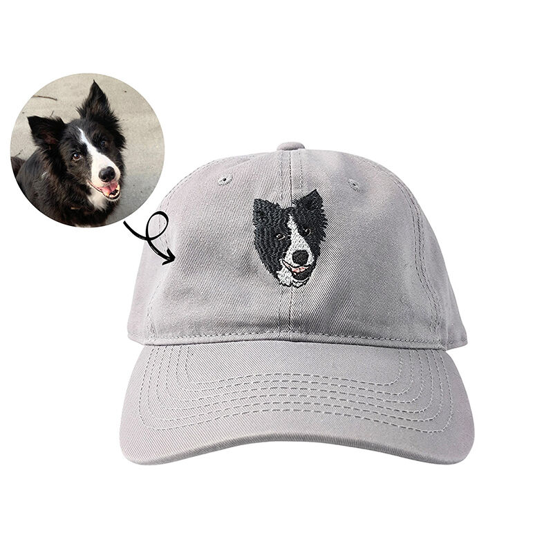 オリジナル 犬 猫 ペット 顔写真 刺繍 キャップ 帽子