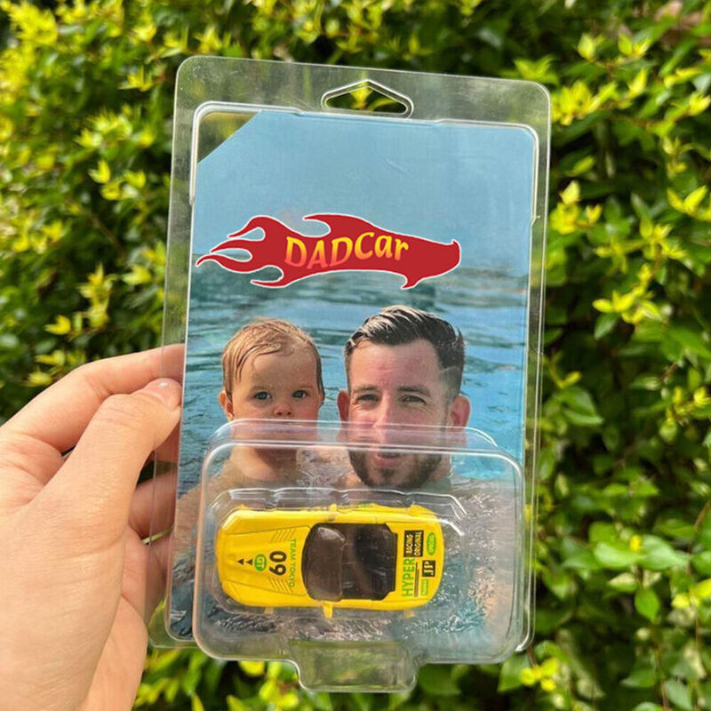 Personalisierte Spielzeugauto Verpackung für die Familie