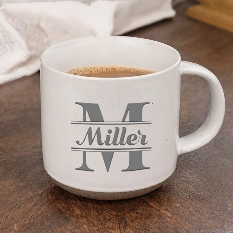 イニシャル 名入れ マグカップ 陶器 オーダーメイド