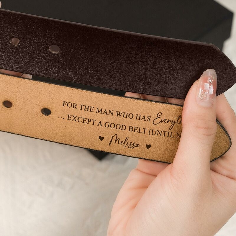 Ceinture personnalisée en cuir véritable de haute qualité pour homme Cadeau d'anniversaire pour petit ami