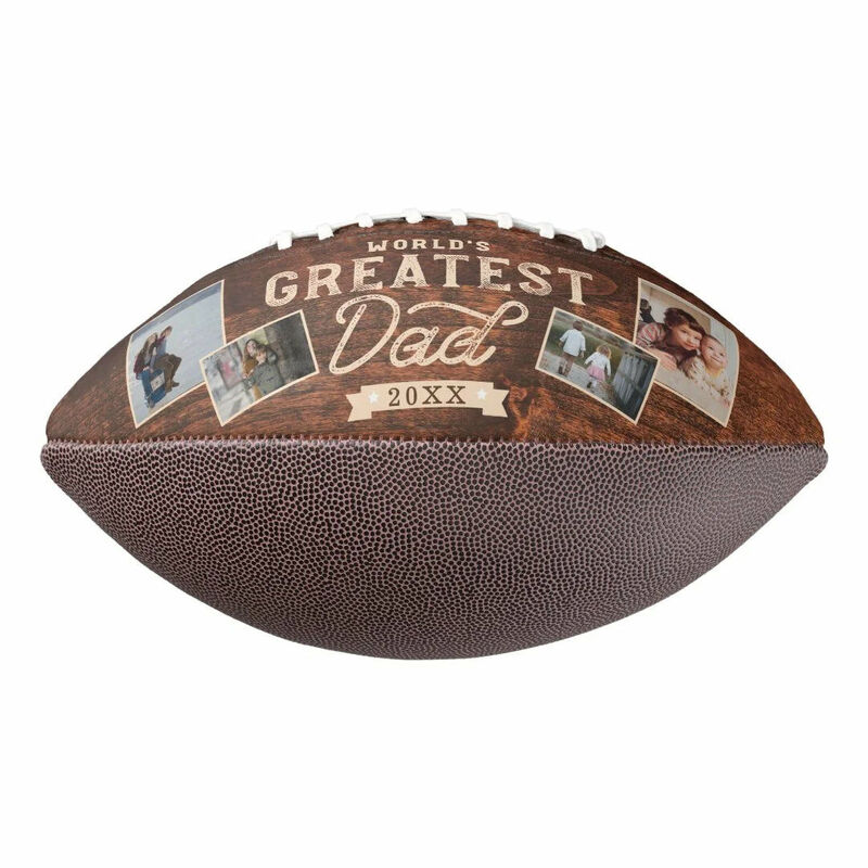 Balón de Fútbol Personalizado con Fotos para el Mejor Papá del Mundo