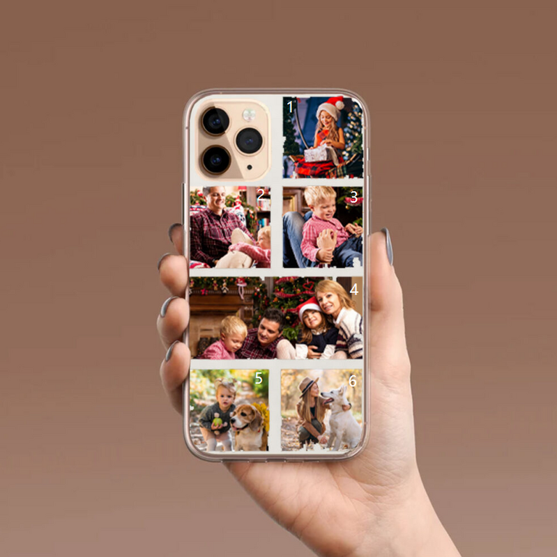 Personalisierte Handytasche mit individuellem Foto Warmes Weihnachtsgeschenk für die Familie