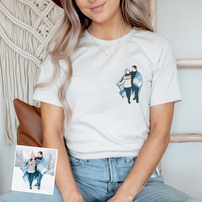 Personalized T-shirt with Custom Picture Pattern for Memorial Day Gift