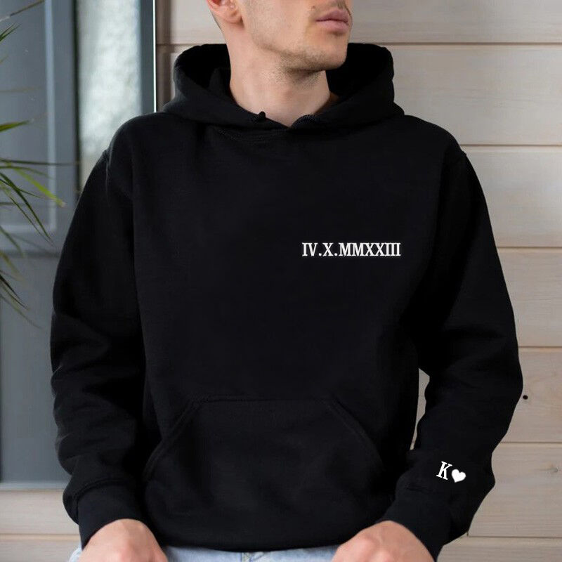 Sweat à Capuche Personnalisable Avec Votre Photo - Cadeau Original Pour Couple, Famille, Amis - 80% Coton, 20% Polyester