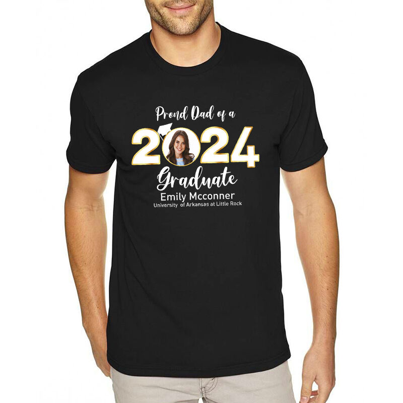Camiseta Personalizada Diseño de Graduado con Foto de Familia Perfecto Regalo de Graduación