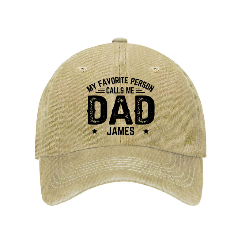 Personalized Hat My Favorite People Call Me Papa Custom Names Design Gift for Dear Father