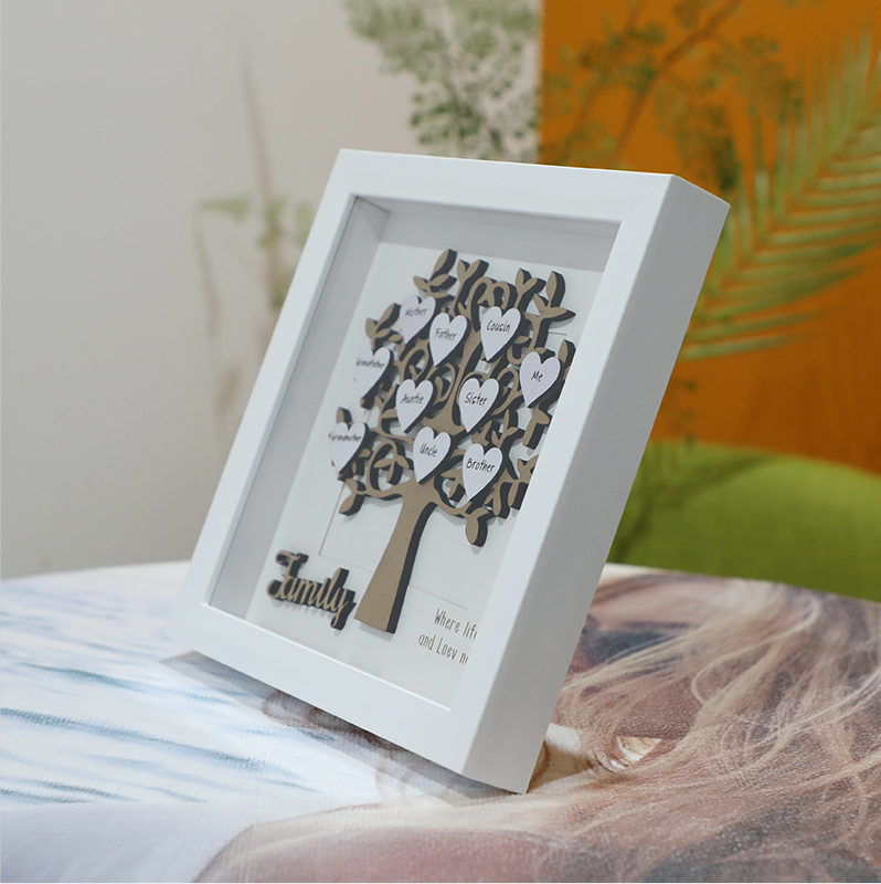 "Where Life Begins And Love Never Ends" Personalized Custom Family Tree