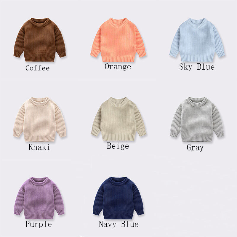 Personalized Handmade Name Sweater with Random Color Text Interesting Gift for Lively Baby