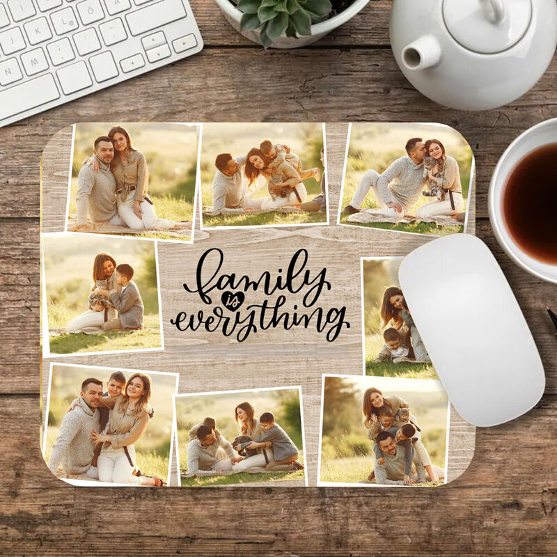Personalisiertes Bild Mauspad Bestes Geschenk für die Familie