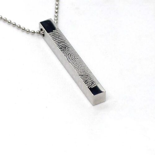 Collar de bar personalizado con huellas dactilares