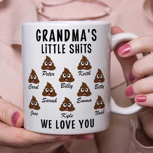 Personalisierte Tasse mit individuellen Namen Geschenk für Oma