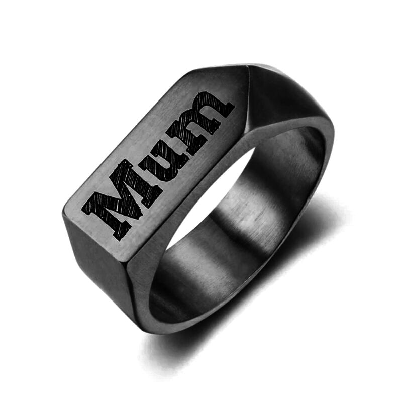 "Becomes A Poet" Personalized Engraving Ring