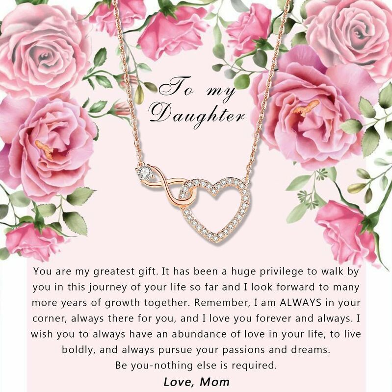 Gift for Daughter "Remember, I'm Always In Your Corner, Always There For You, I Love You Forever And Always" Necklace