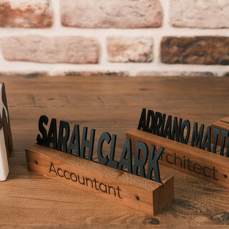 Personalized 3D Name Plaque With Base Home Decor