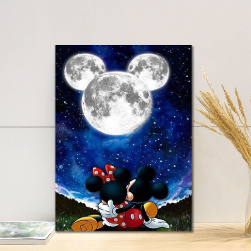 Cartoon Moon Diamond Painting Romantic Gift for Your Love