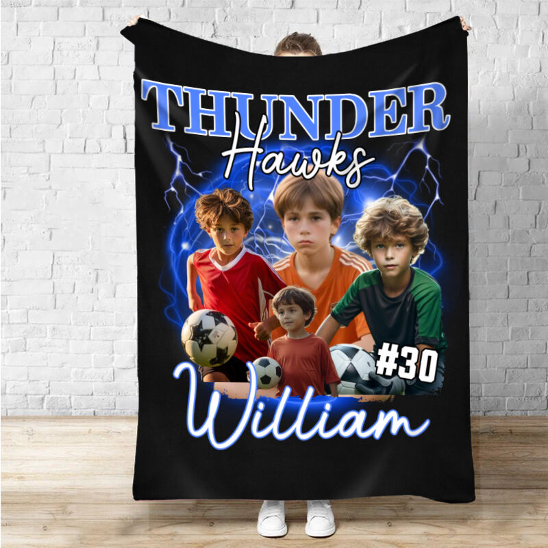Personalized Picture Blanket Cool Gift for Children