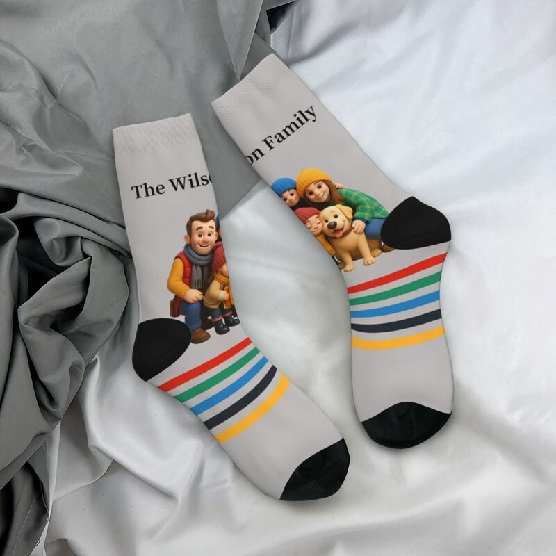 Personalized Photo Socks Family Photo Parent-Child Outfit Christmas Gift for Family