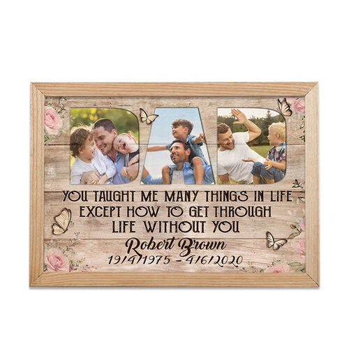 "You Taught Me Many Things" Custom Photo Frame