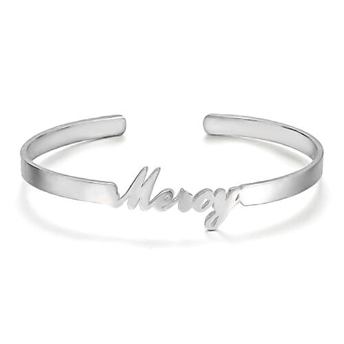 Weniger ist mehr Simple Style Name Armband