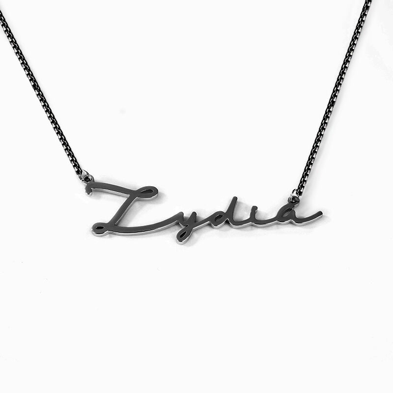 Personalized Name Necklace Gift for Wife "I Promise to Fill Your Life with Unlimited Passion"