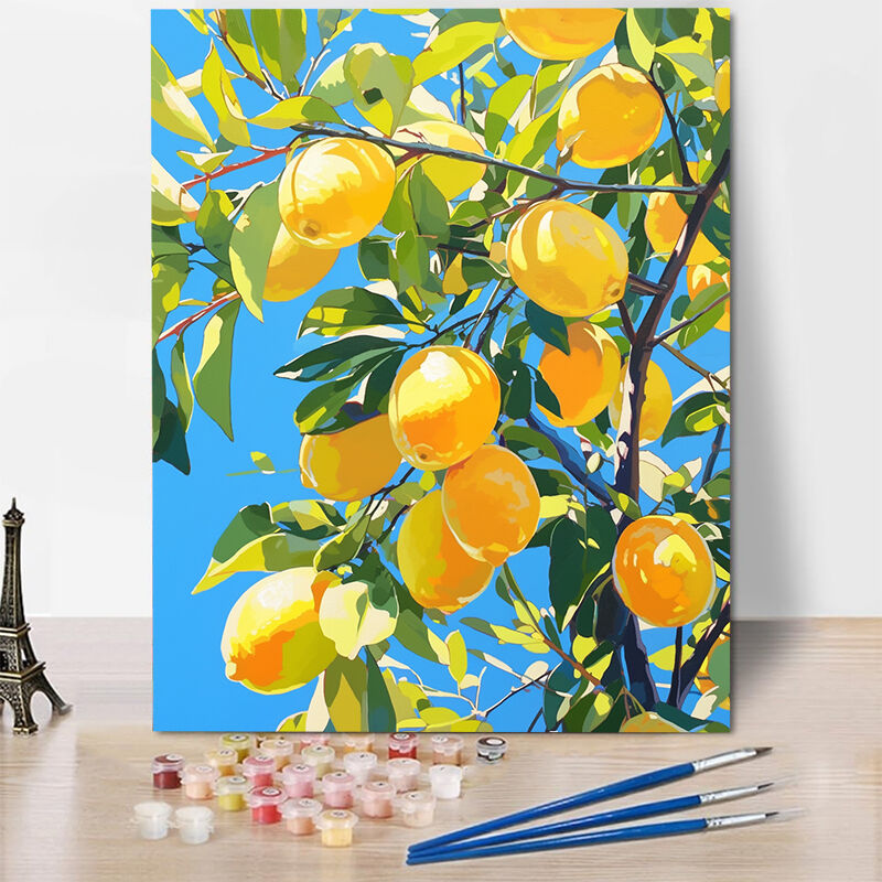 Lemons Paint By Numbers Kits Creative Gift for Friend