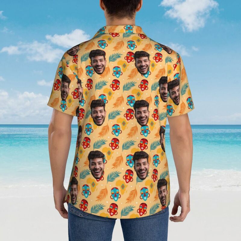 Camicia personalizzata stile tropicale Foglie regalo unisex per amici